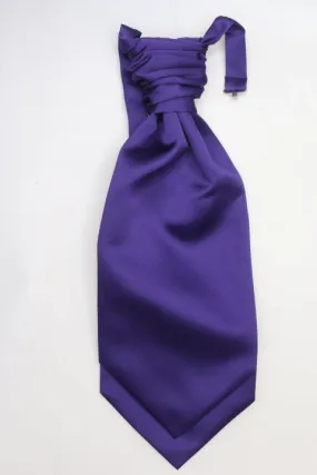 Purple Ruche Cravat