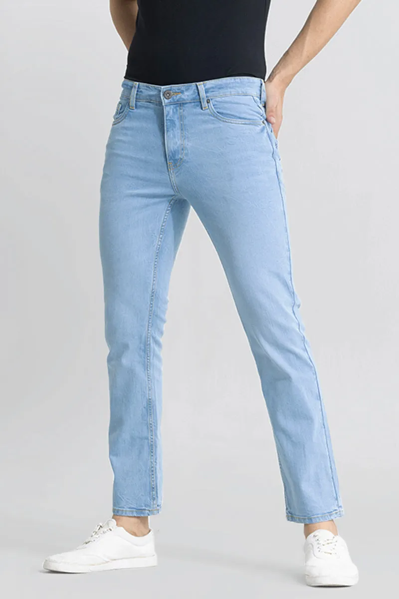 Ravish Sky Blue Straight Fit Jeans