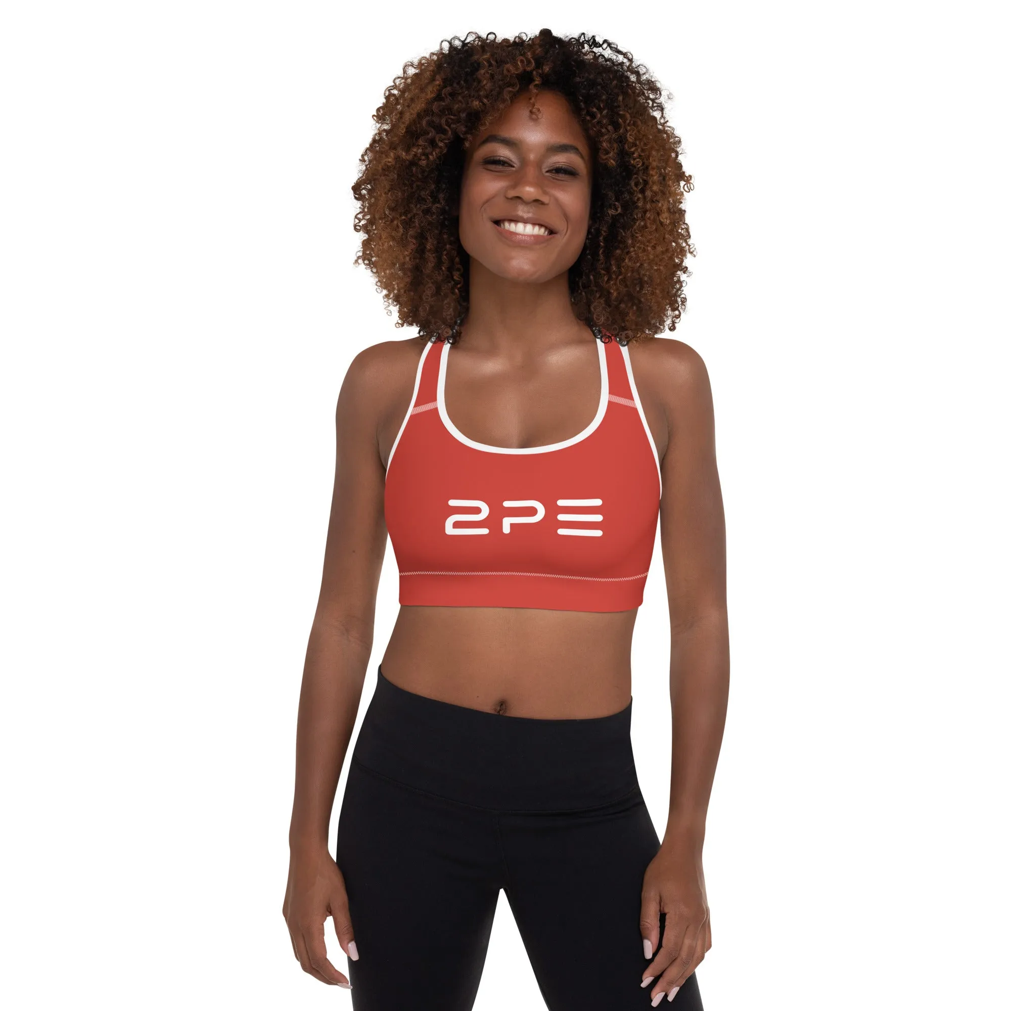 Red Padded Sports Bra