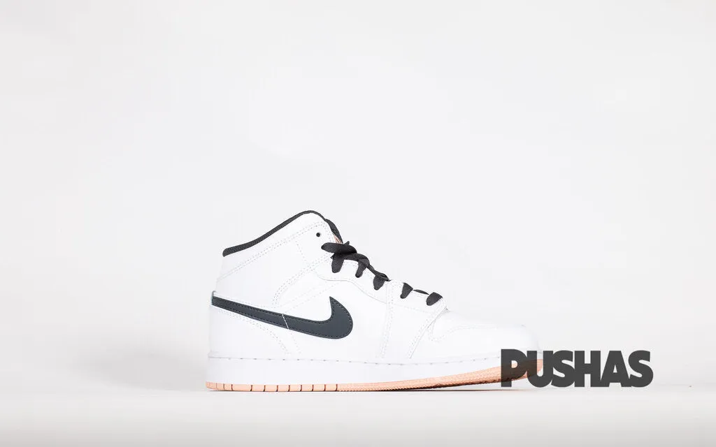 [Refurbished] Air Jordan 1 Mid GS 'White Arctic Orange'