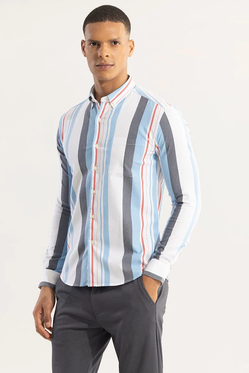 Retro Stripe Blue Shirt