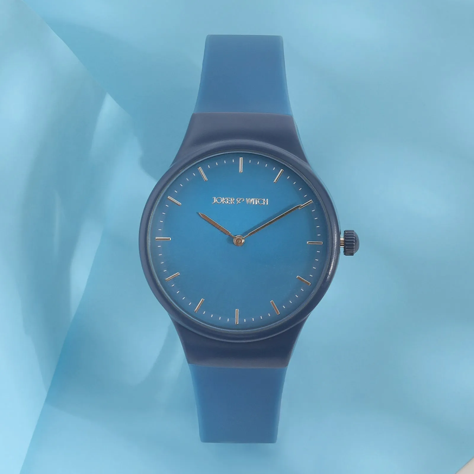 Riviera Blue Silicone Strap Watch