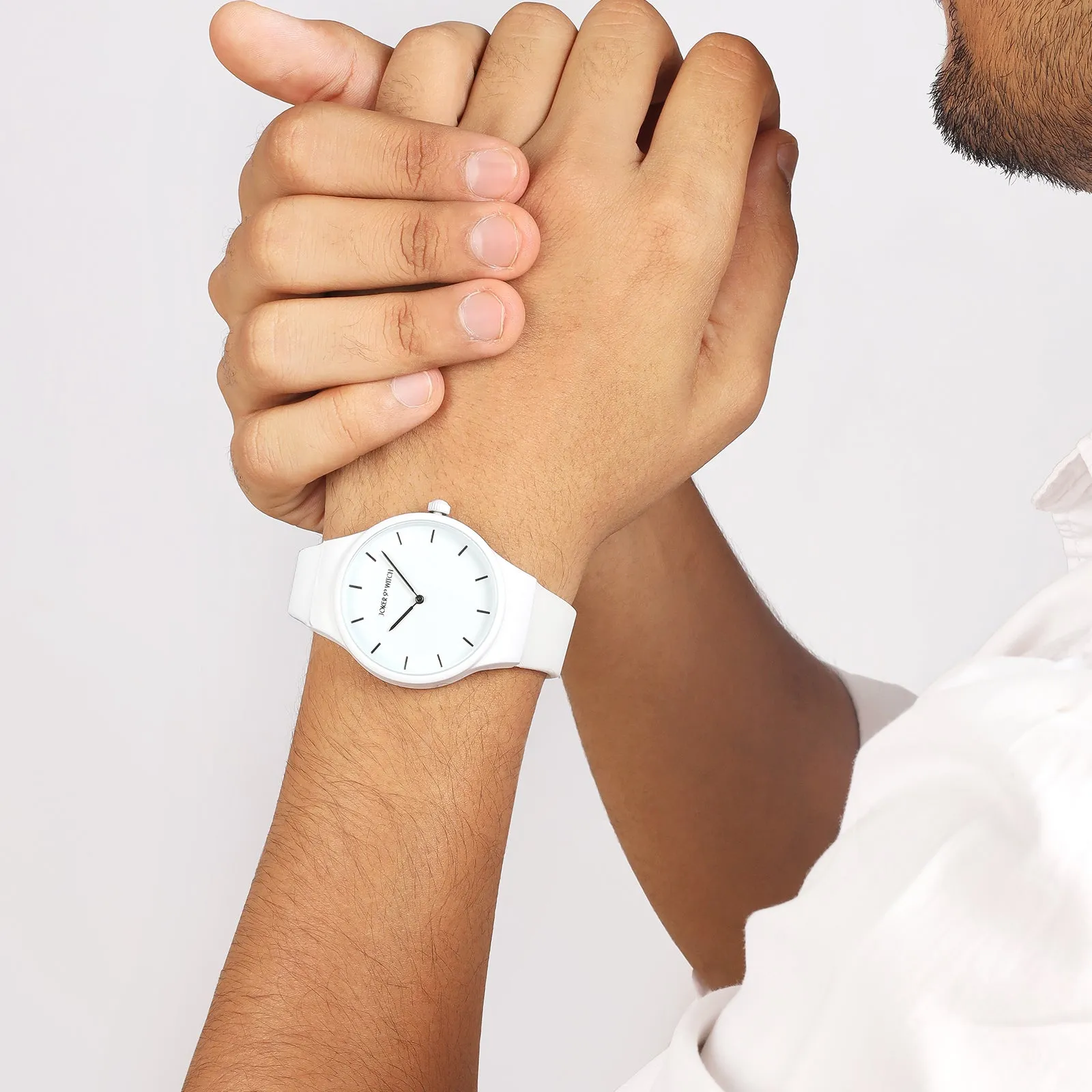 Riviera White Silicone Strap Watch