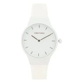 Riviera White Silicone Strap Watch