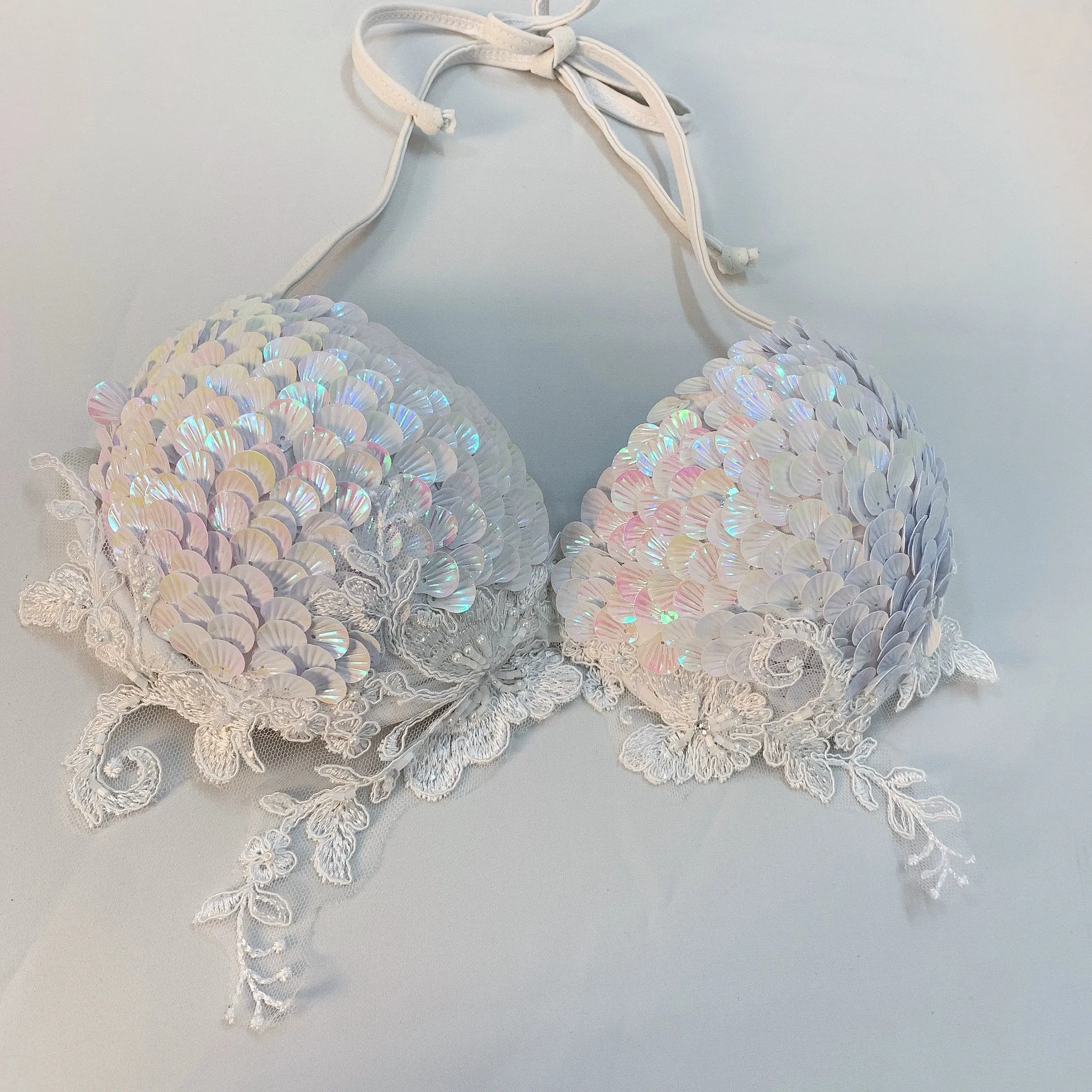 Sea Siren – Meerjungfrauen-Bikini mit Perlen-Glitzer