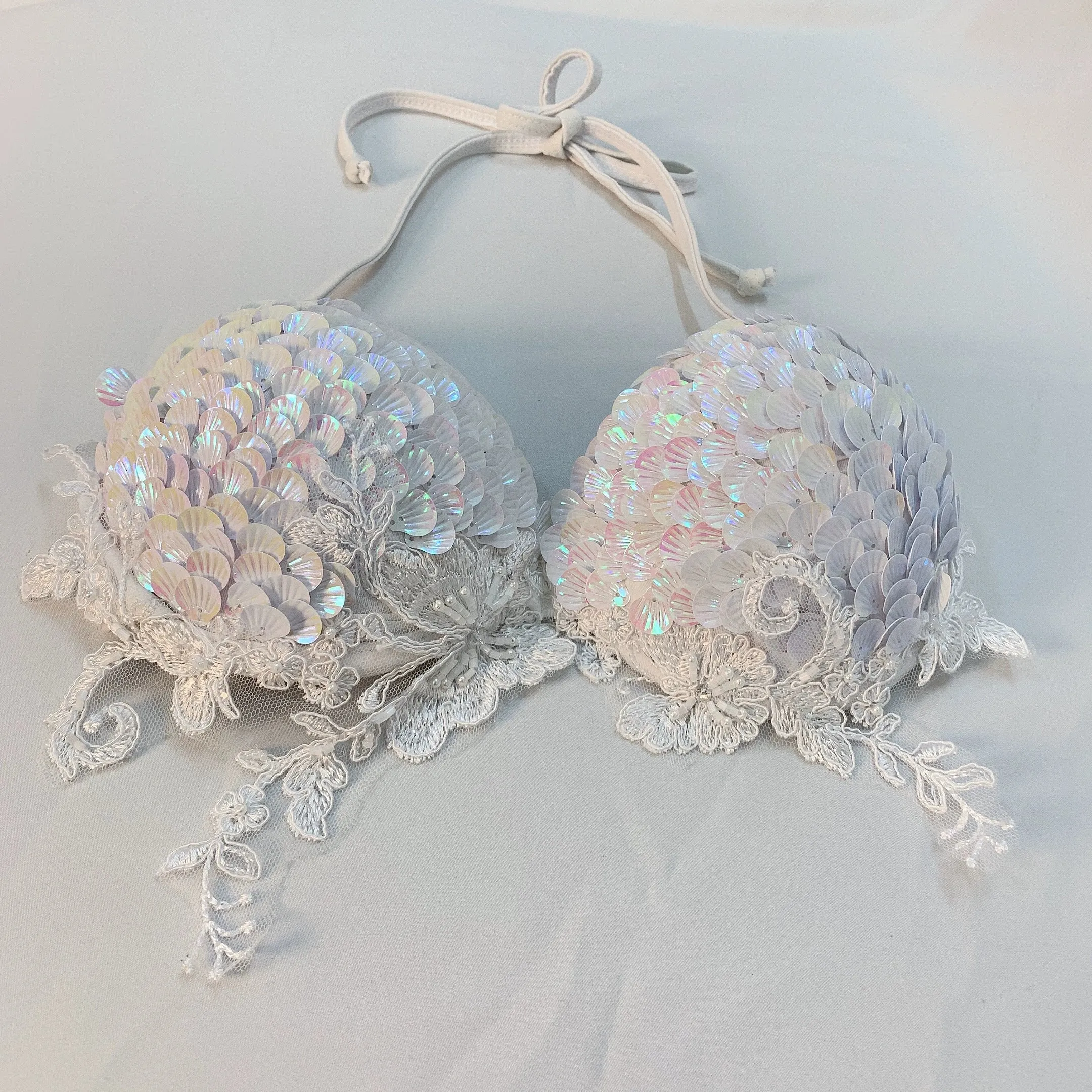 Sea Siren – Meerjungfrauen-Bikini mit Perlen-Glitzer