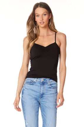 SHIRRED FRONT CAMI