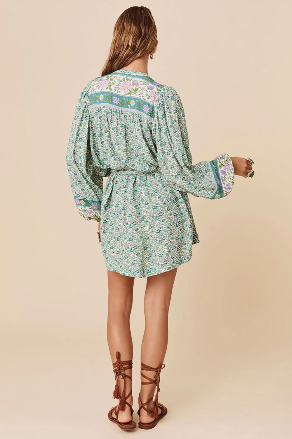 SPELL Sienna Tunic Dress in Jade- Last One