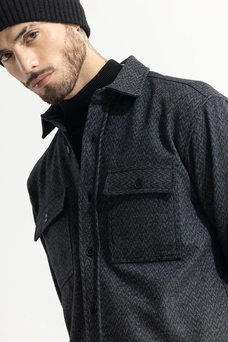 Spoondrift Onyx Grey Overshirt