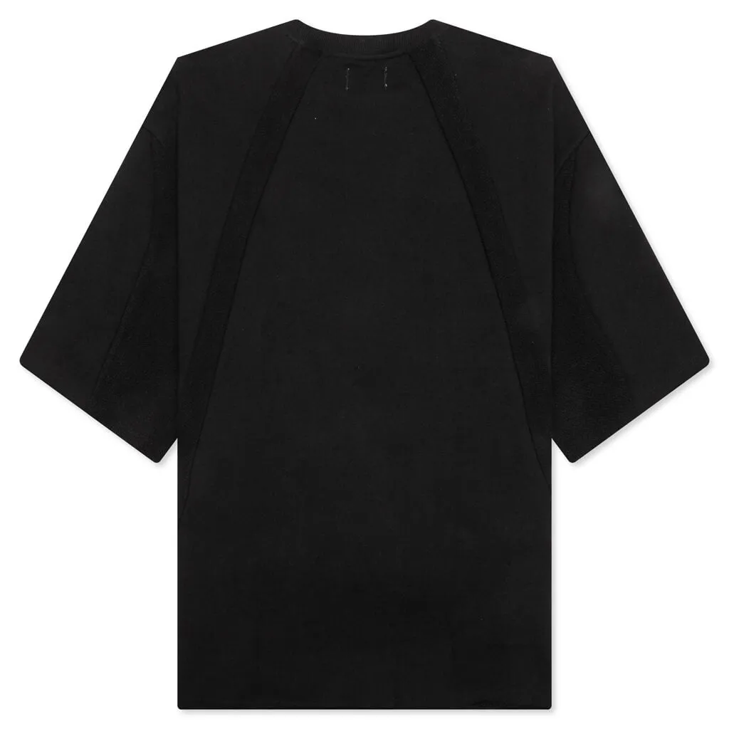 S/S Panel Terry Jumper - Black