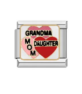 Stainless Steel Mom,Daughter,Grandma Nomination Style Link