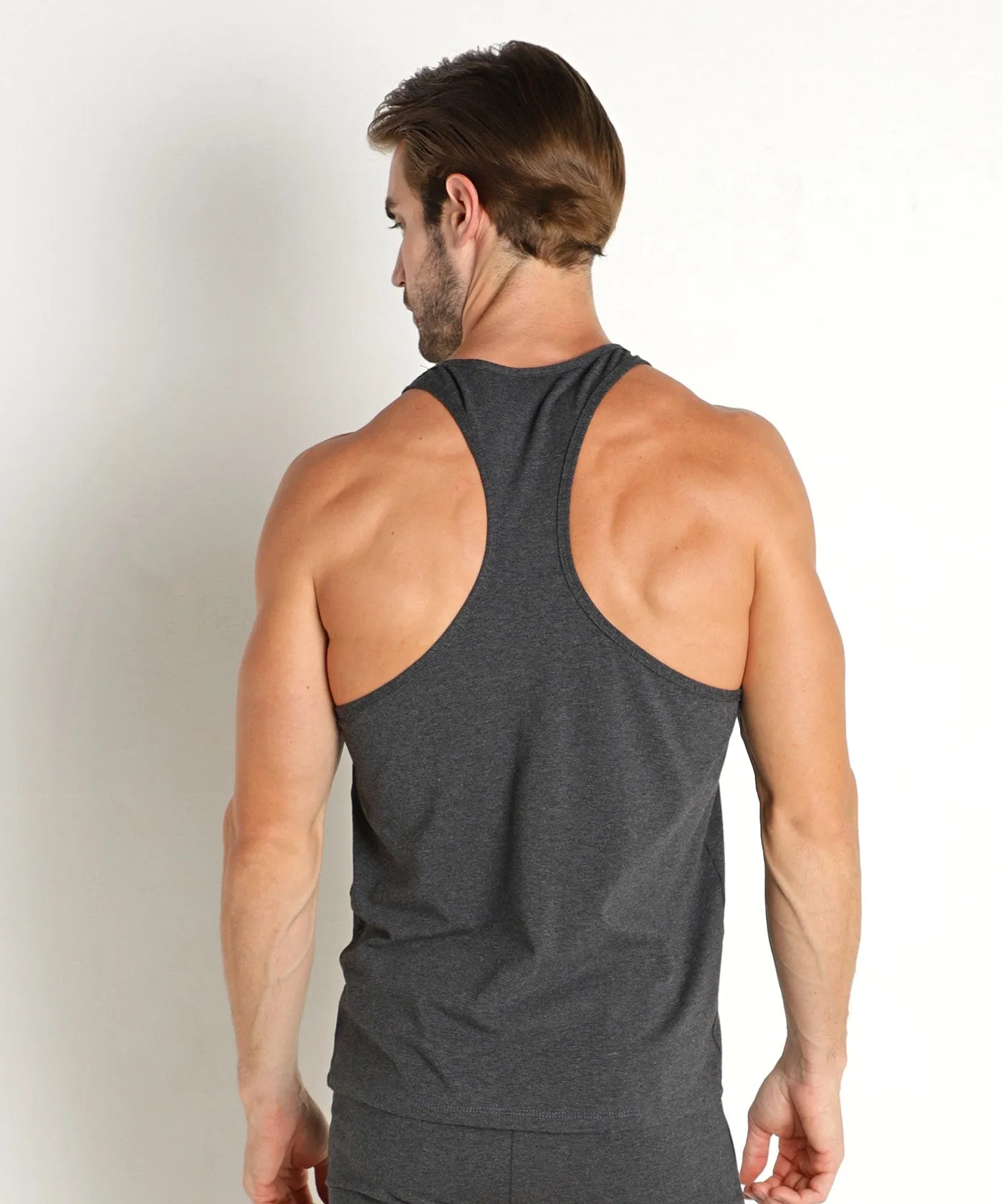 String Tank Top (Charcoal Grey)