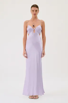 Suboo Millenia Twist Front Halter Maxi Dress