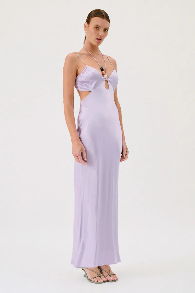 Suboo Millenia Twist Front Halter Maxi Dress