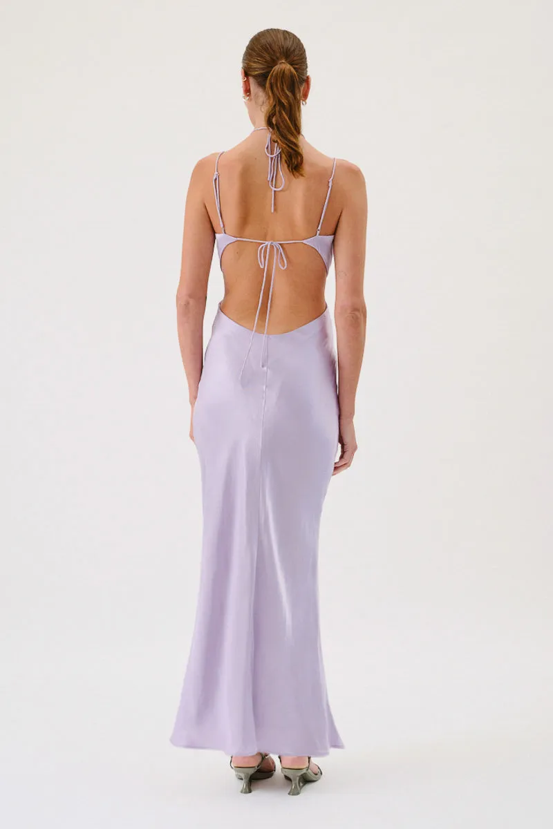 Suboo Millenia Twist Front Halter Maxi Dress