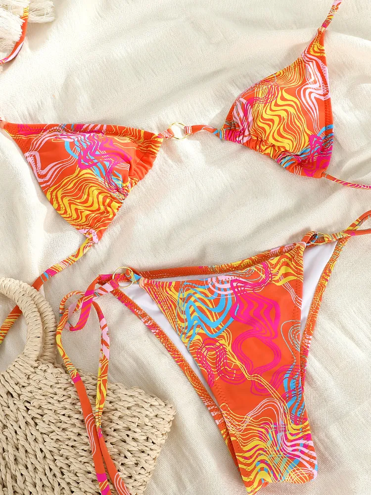 Sunset and Swim Sexy Neckholder-Bikini