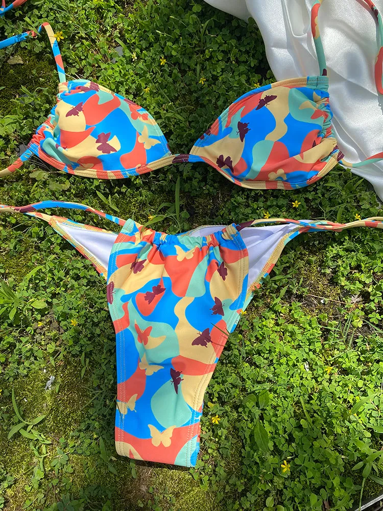 Sunset and Swim Sexy Neckholder-Bikini