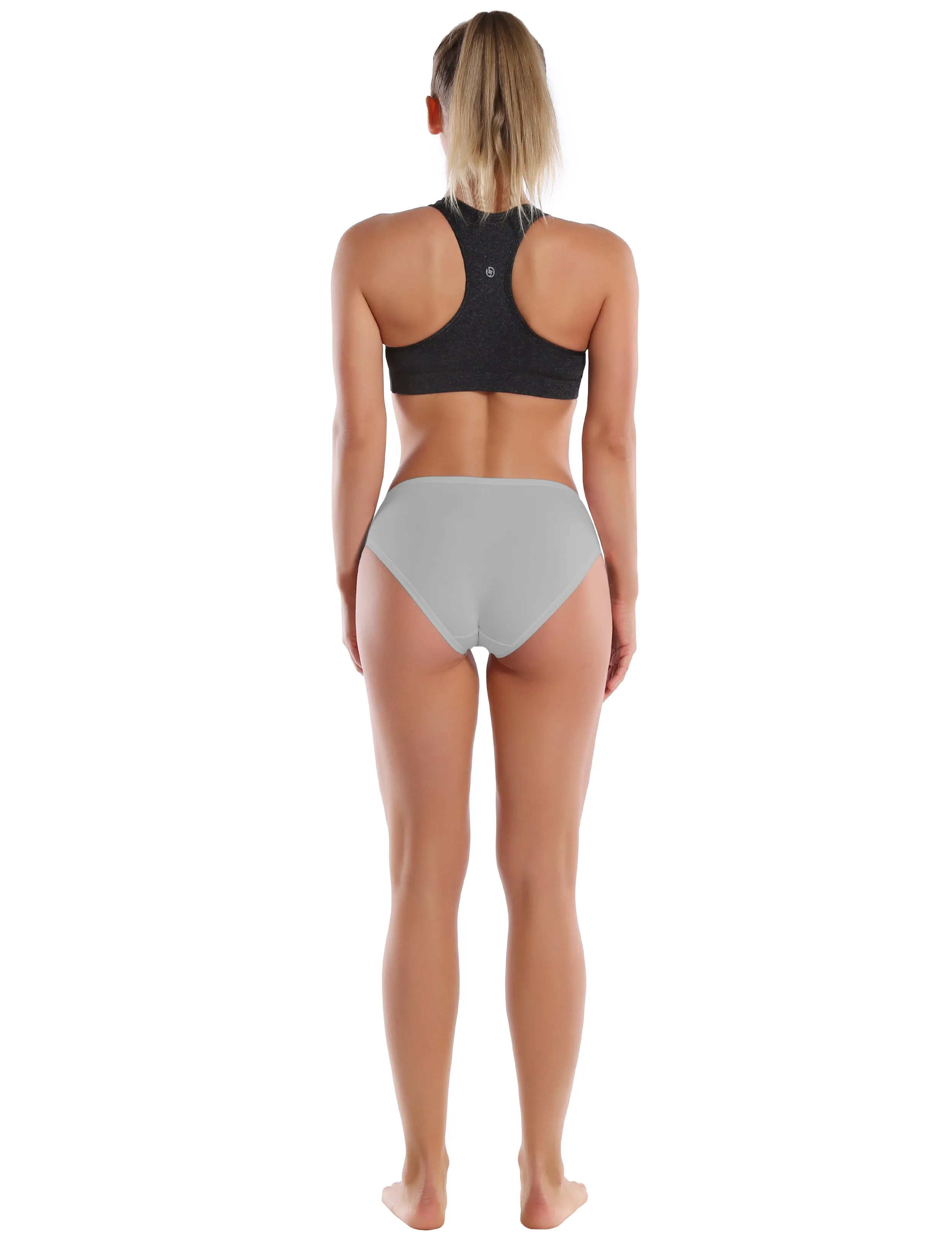 Super Soft Modal Sports Bikini Underwear lightgray_yogastudio