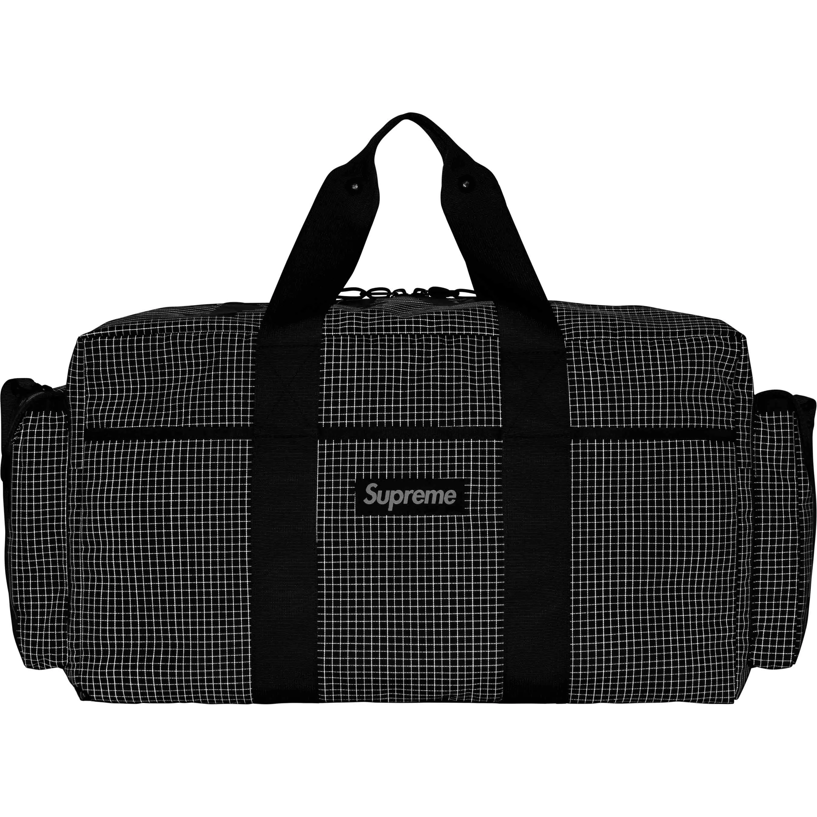 Supreme Reflective Duffle Bag Black 44L