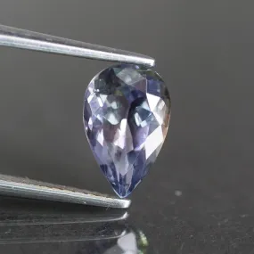 Tanzanite | natural, purple, pear cut 9x5.5* mm, 1.30ct