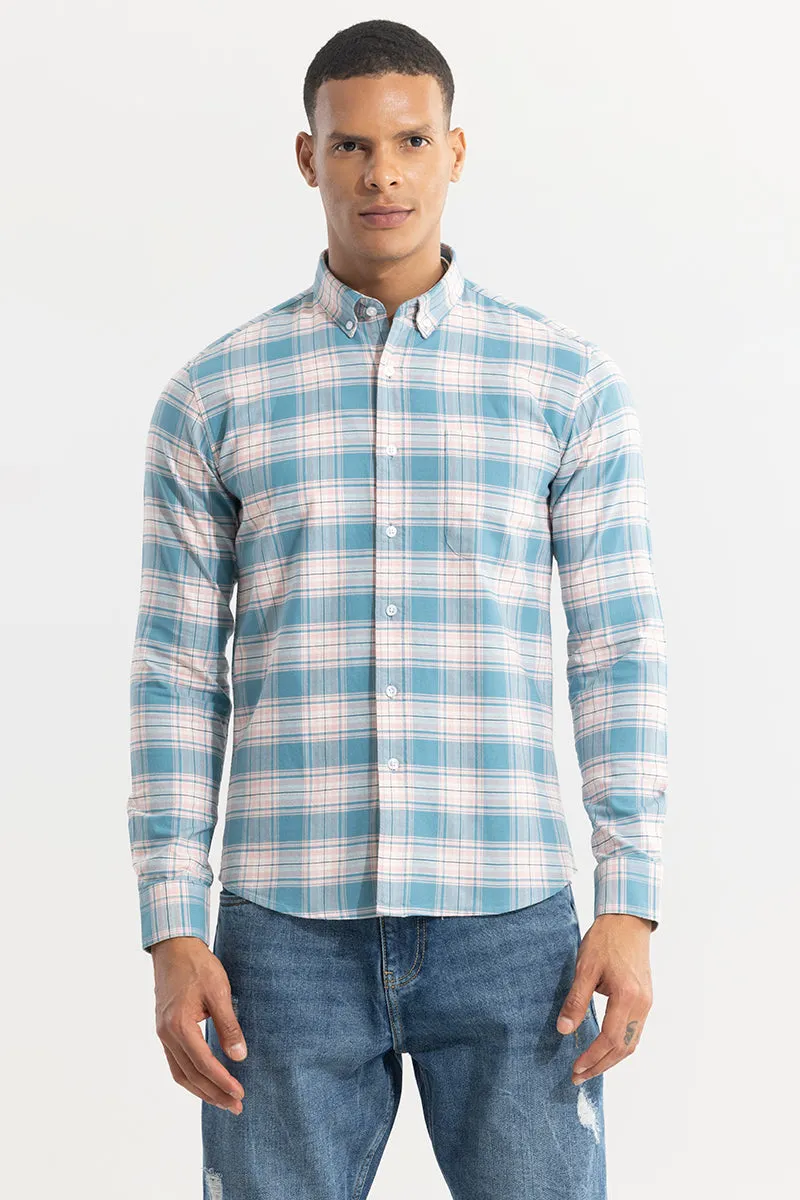 Tartan Square Blue Checks Shirt