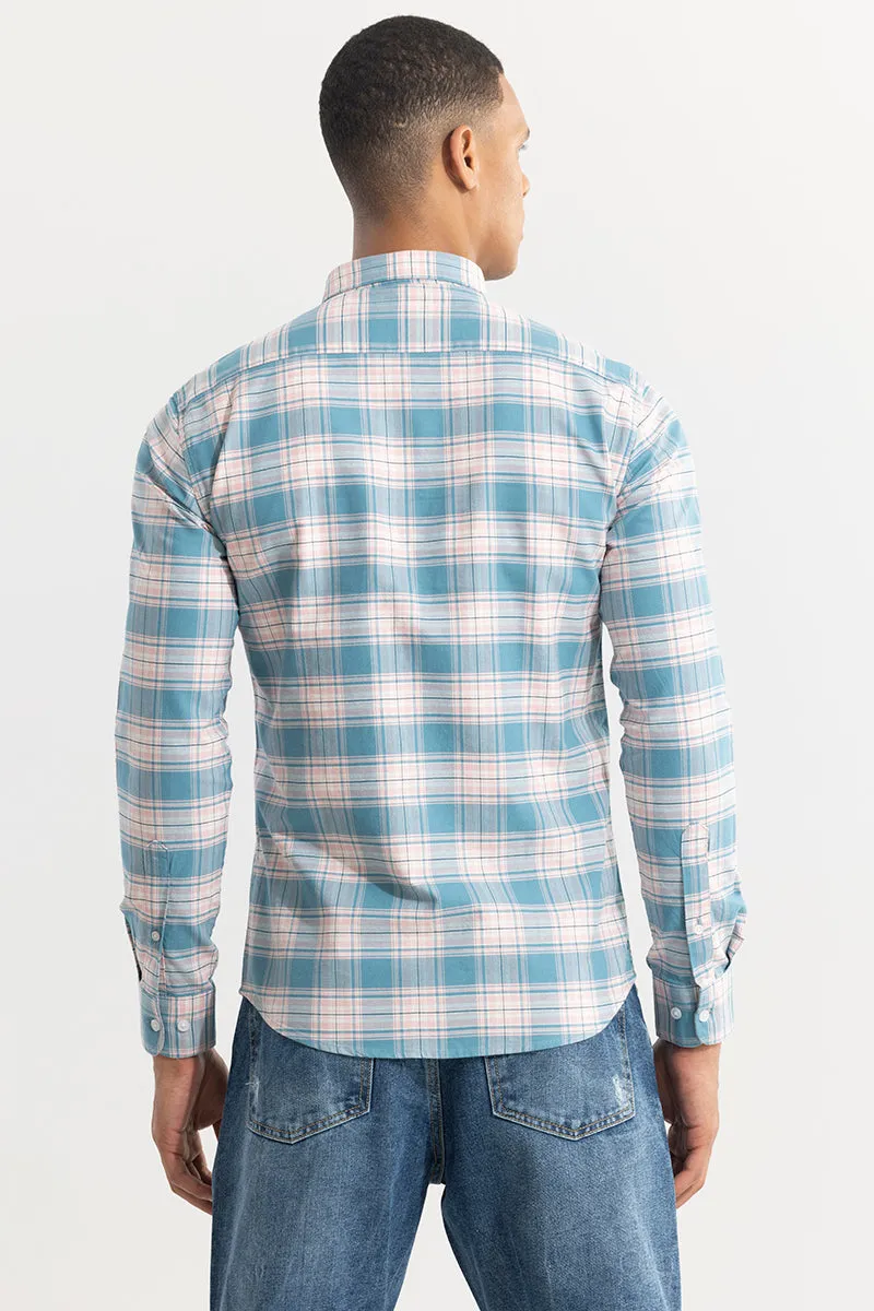 Tartan Square Blue Checks Shirt