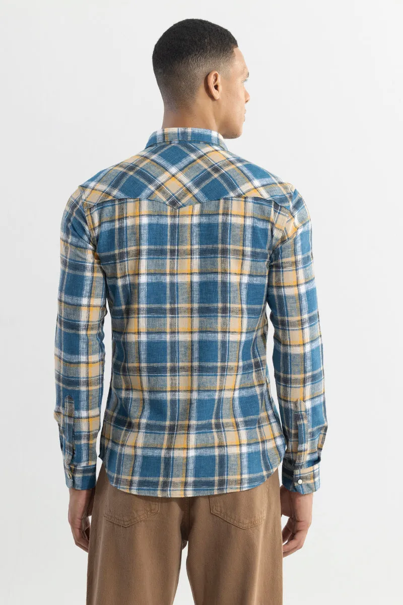 Tartan Tango Blue Checks Shirt