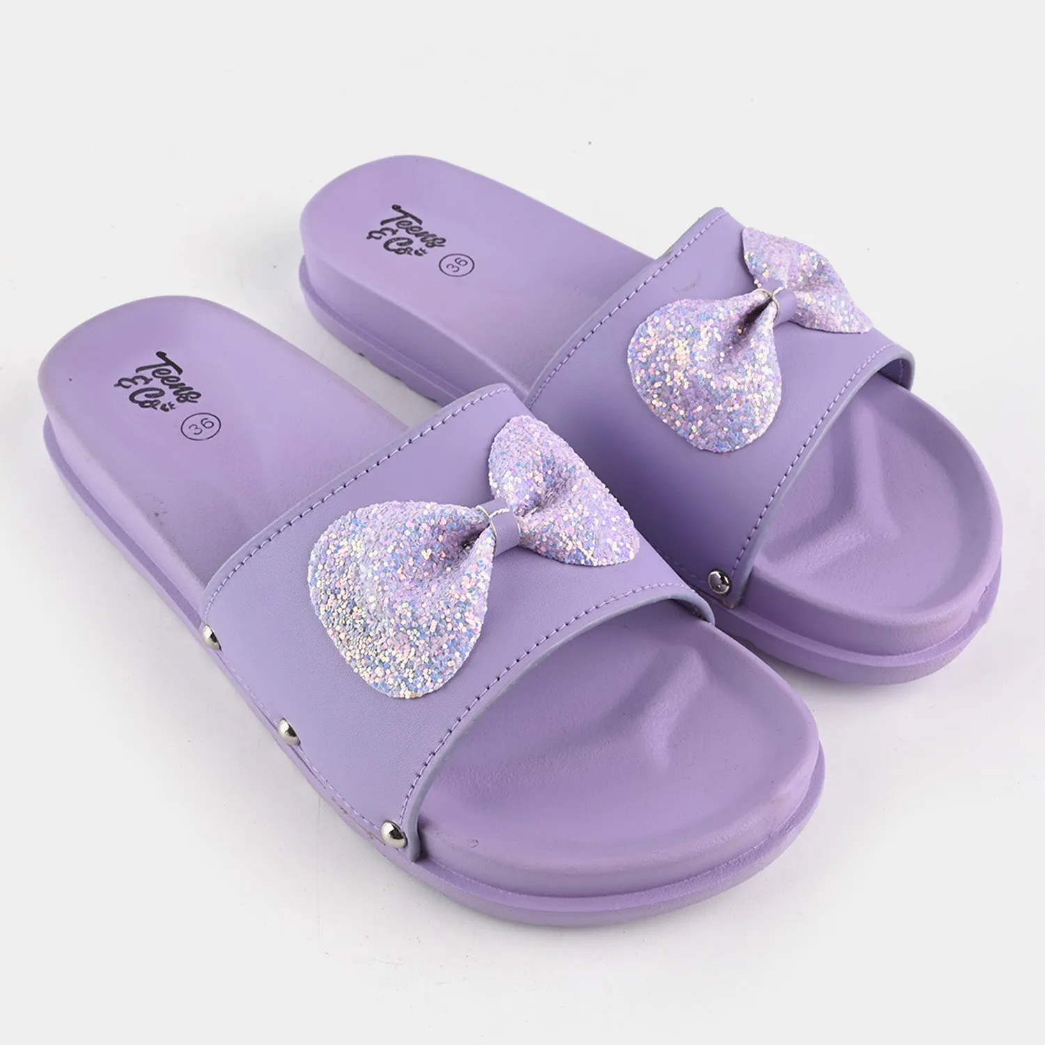 Teen Girls Slipper CL-28-Purple