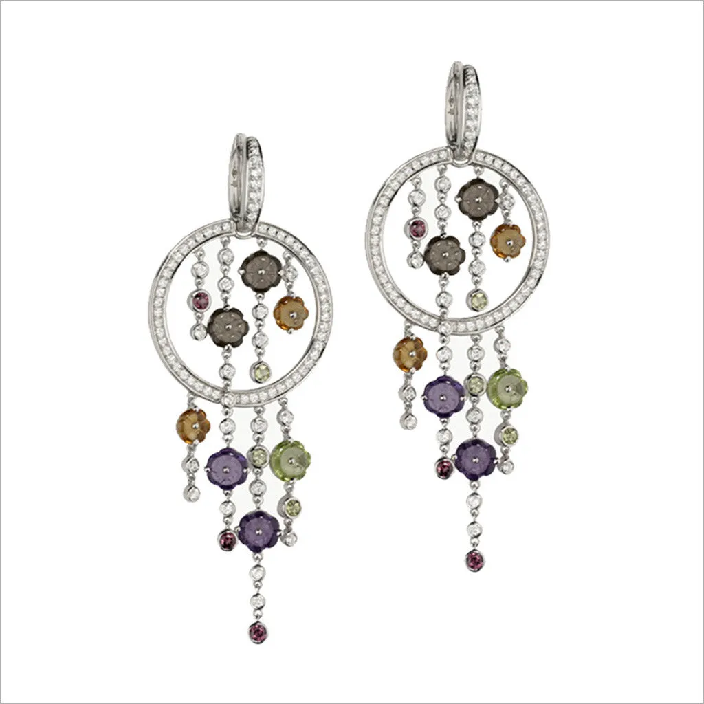 Tempia 18K Gold & Multi-Stone Earrings