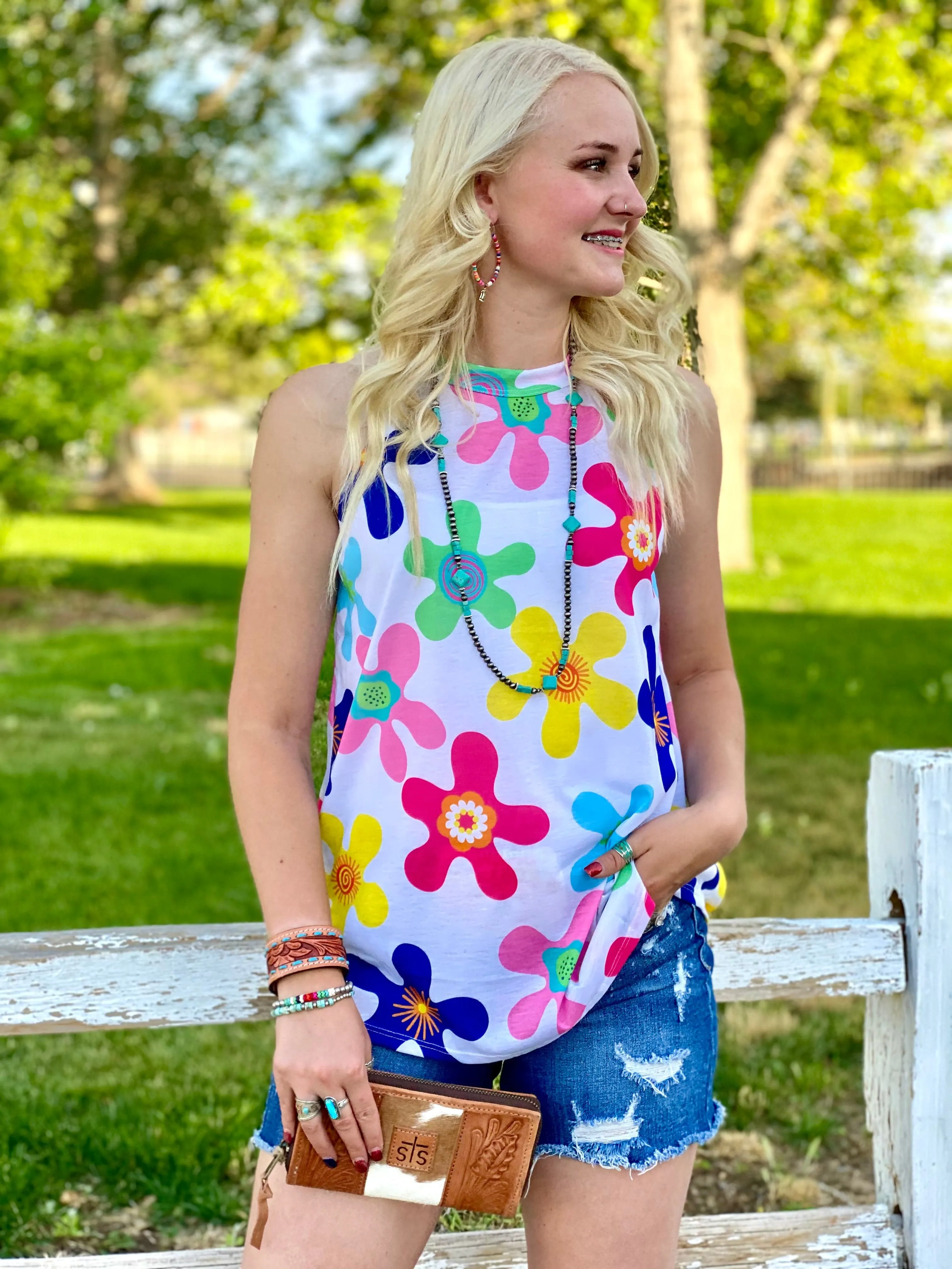 The Ashbury Flowers Tank Top