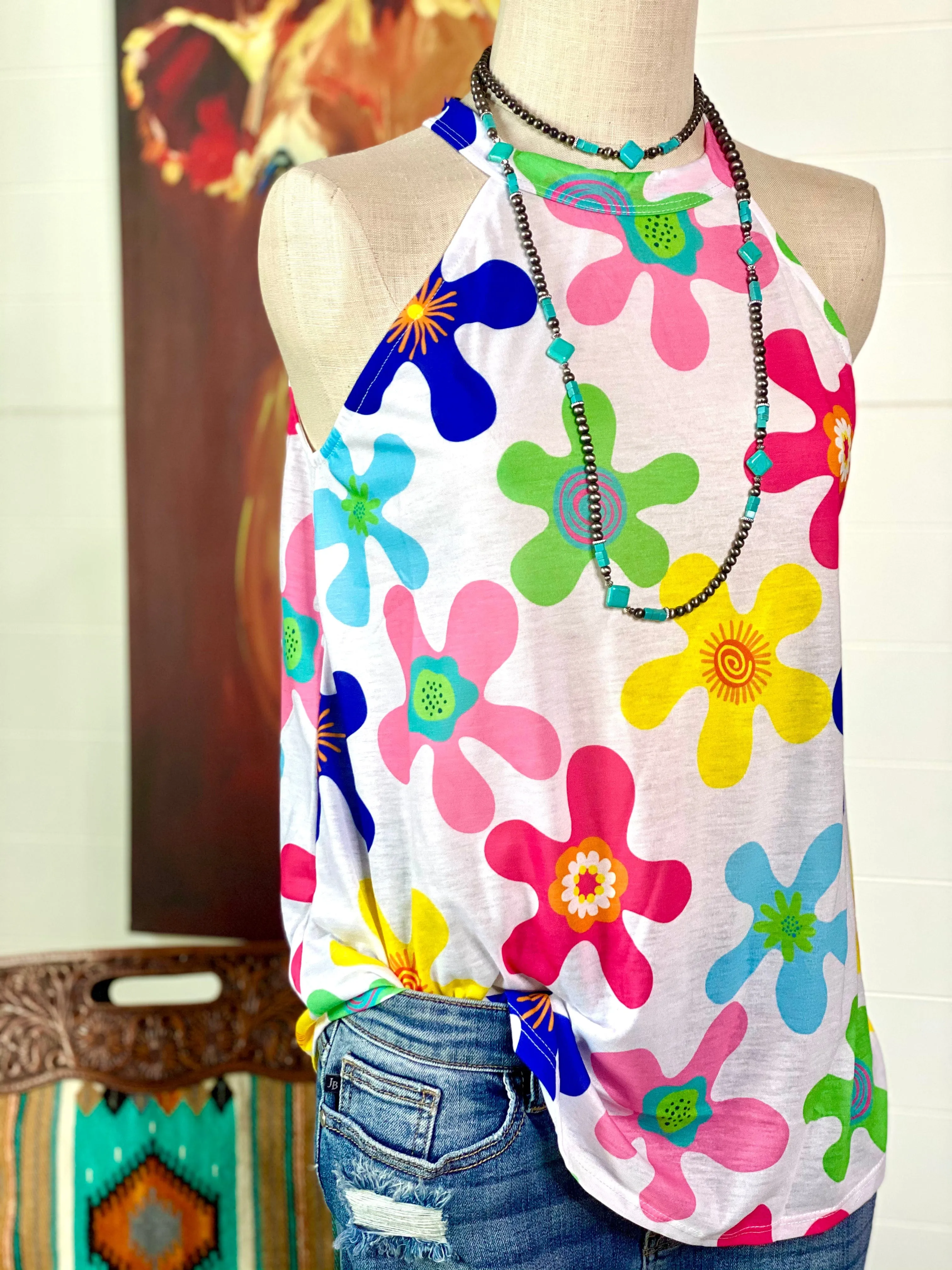 The Ashbury Flowers Tank Top