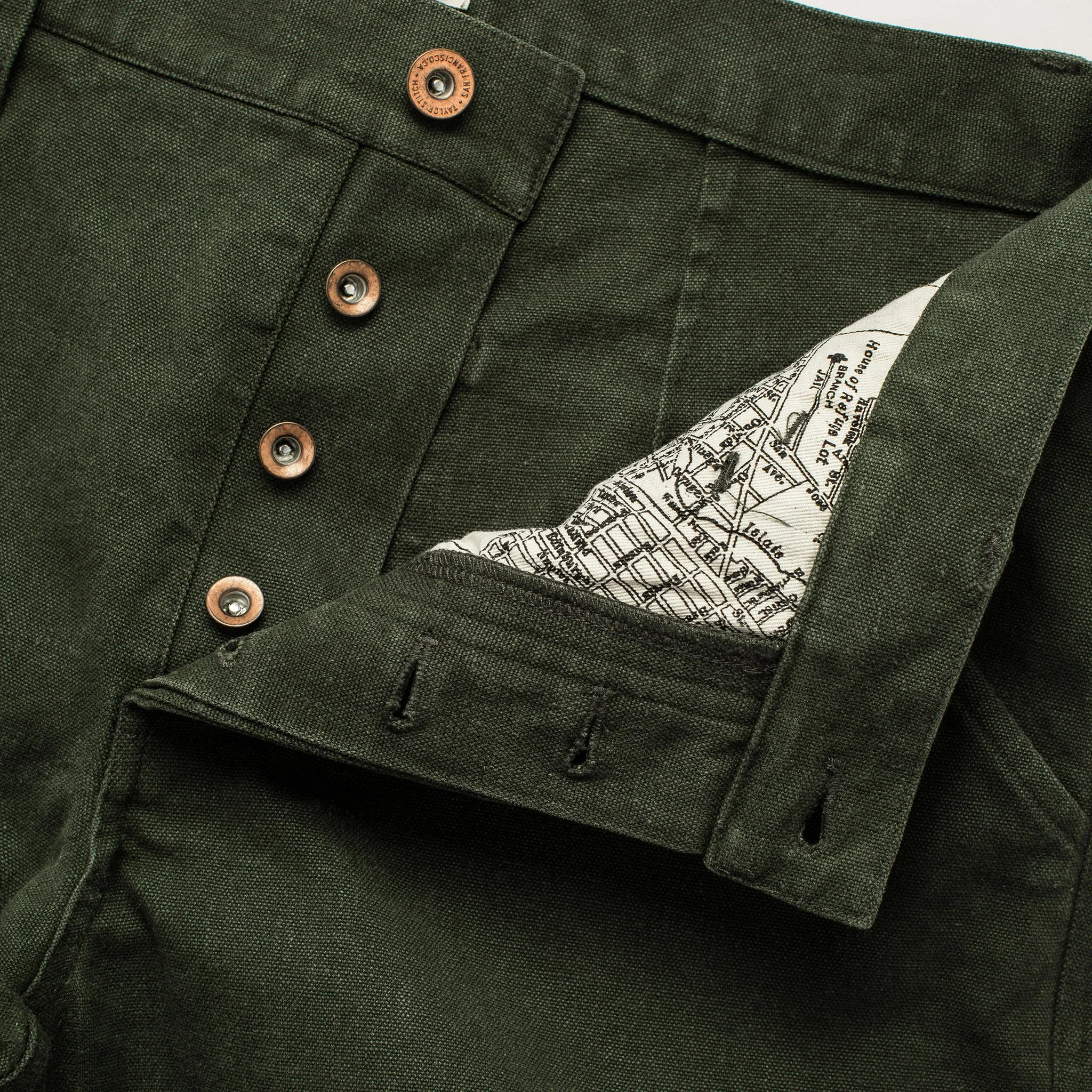 The Chore Pant in Dark Olive Boss Duck