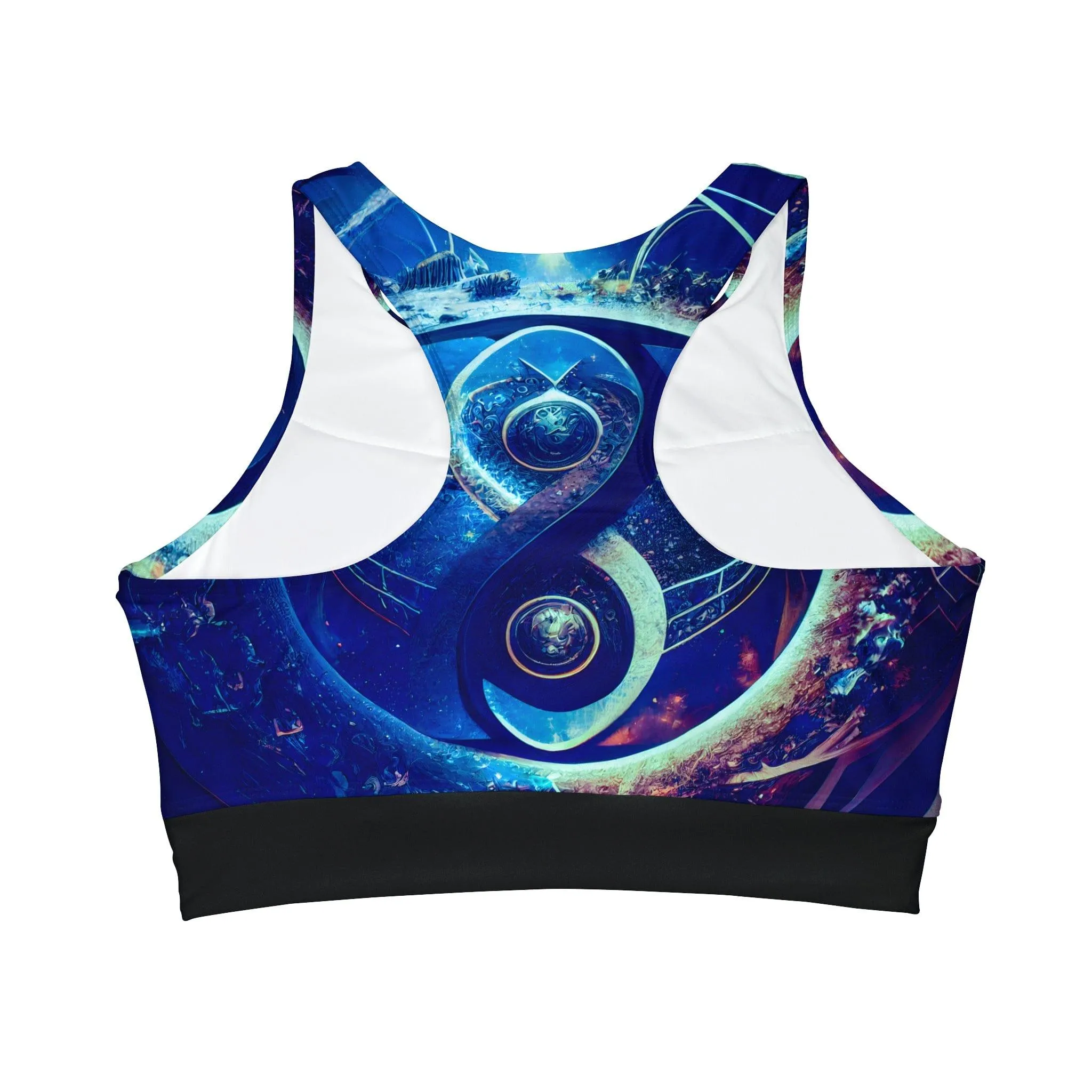 The Perfect Balance of Order and Chaos -  Sacred Geometry Infinity Blue Top - Digital Art