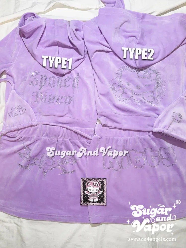 Tiana Set 2.0 Violet Luxe Velour Tracksuit