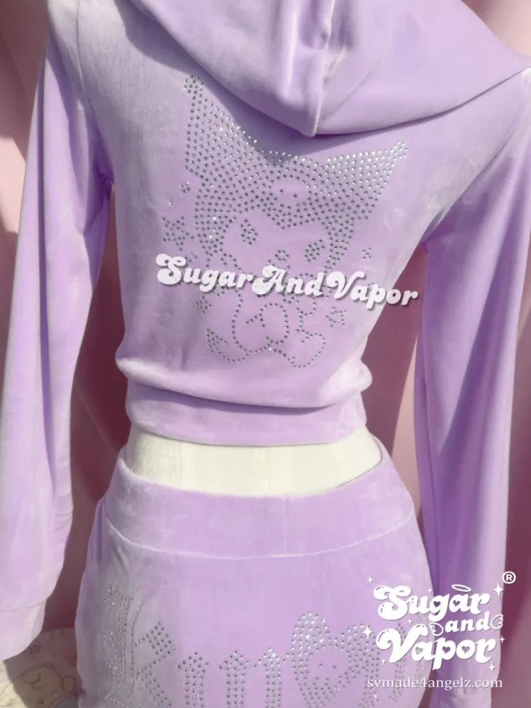 Tiana Set 2.0 Violet Luxe Velour Tracksuit