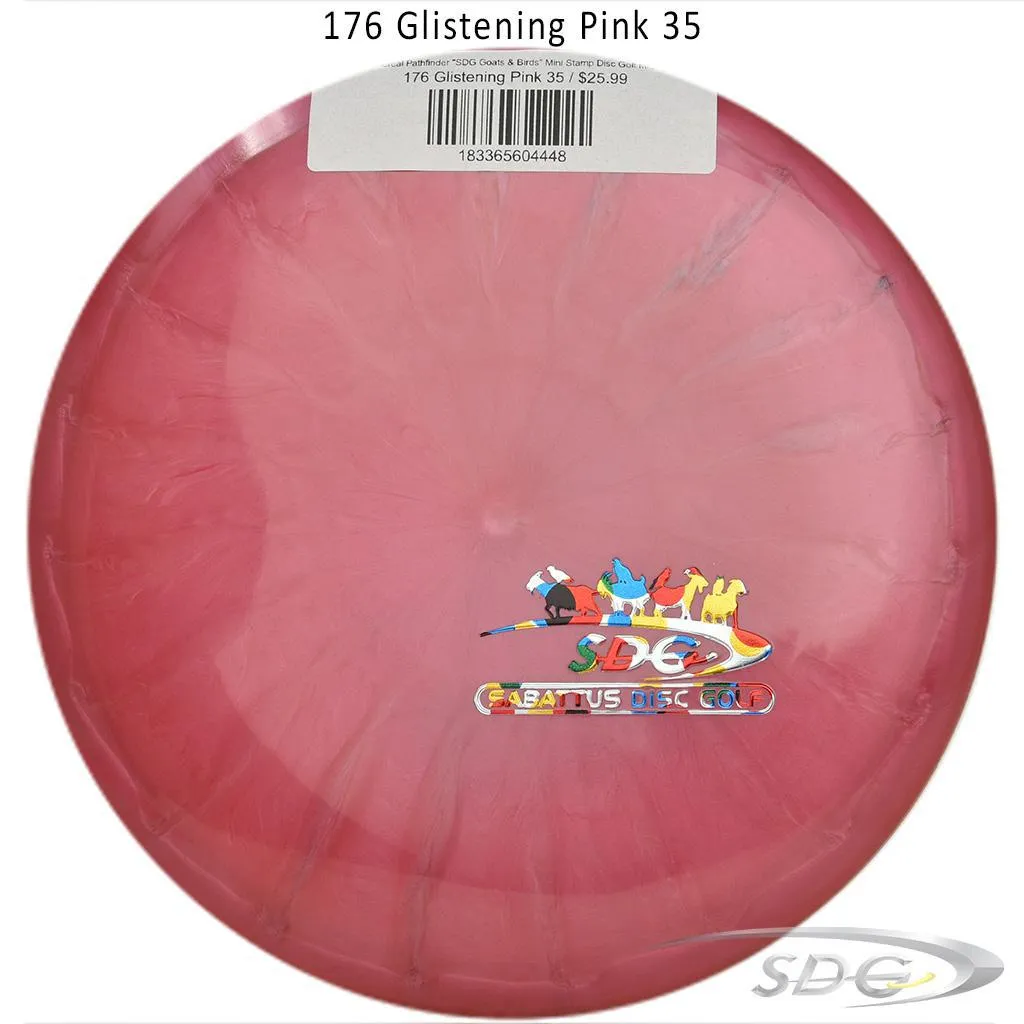 TSA Ethereal Pathfinder SDG Goats & Birds Mini Stamp Disc Golf Mid-Range