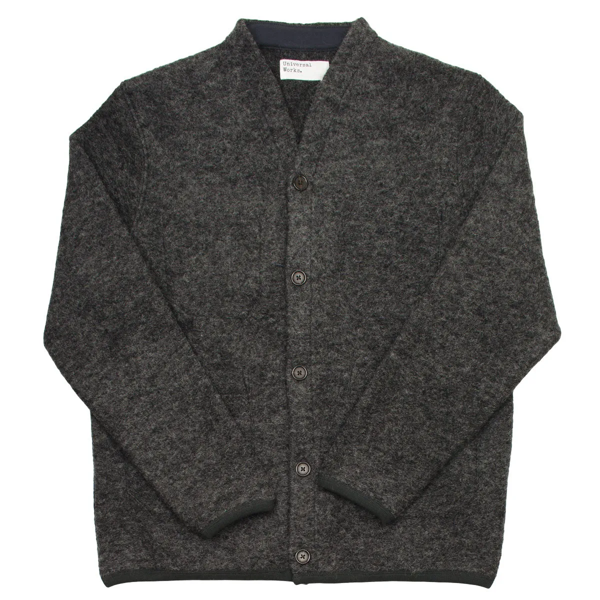 Universal Works - Cardigan Wool Fleece - Charcoal