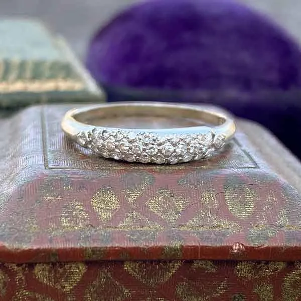 Vintage Pave Diamond Band