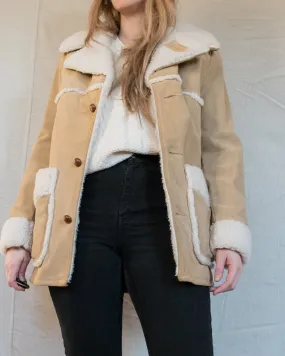 Vintage Suede   Shearling Jacket (XS/S)