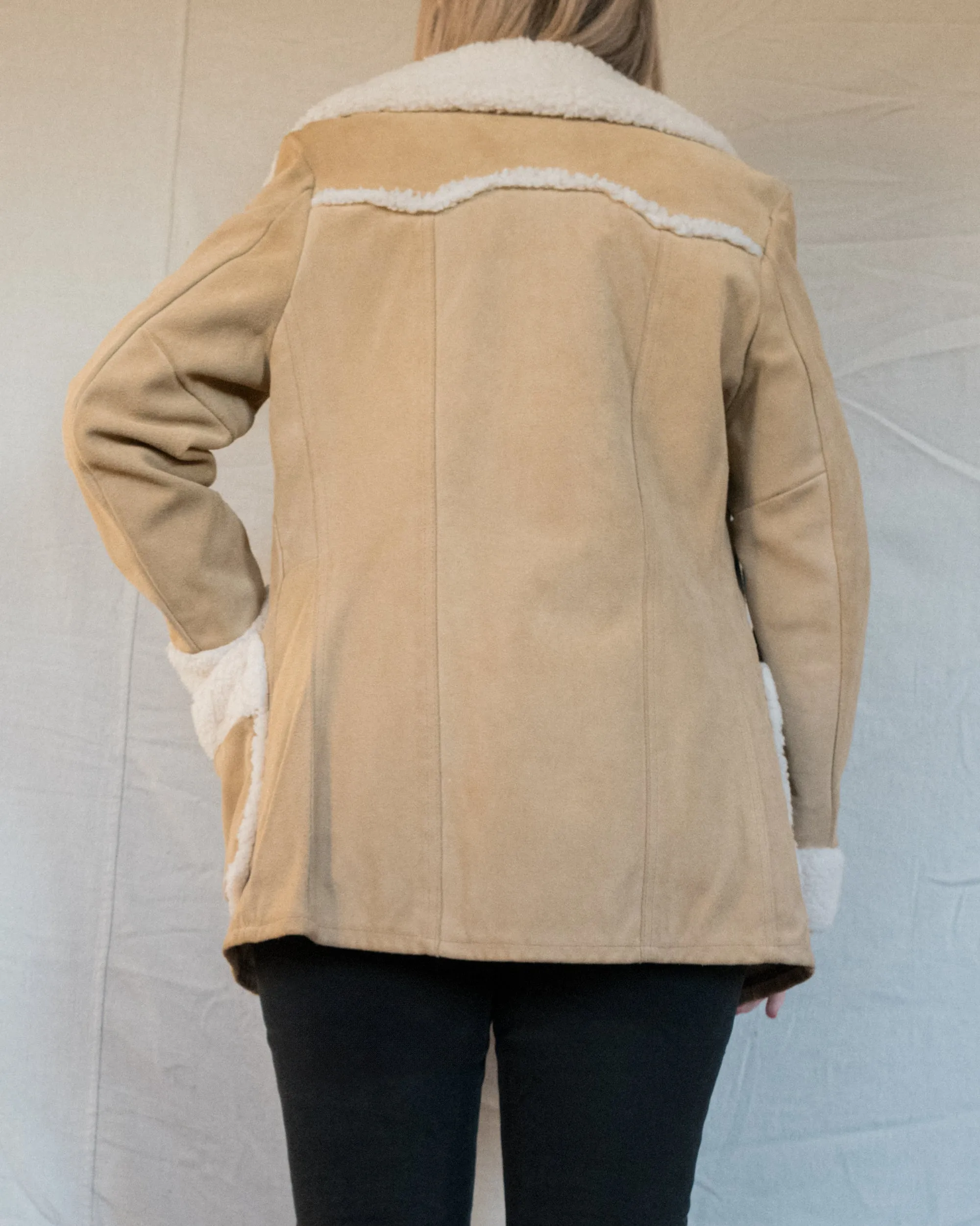 Vintage Suede   Shearling Jacket (XS/S)