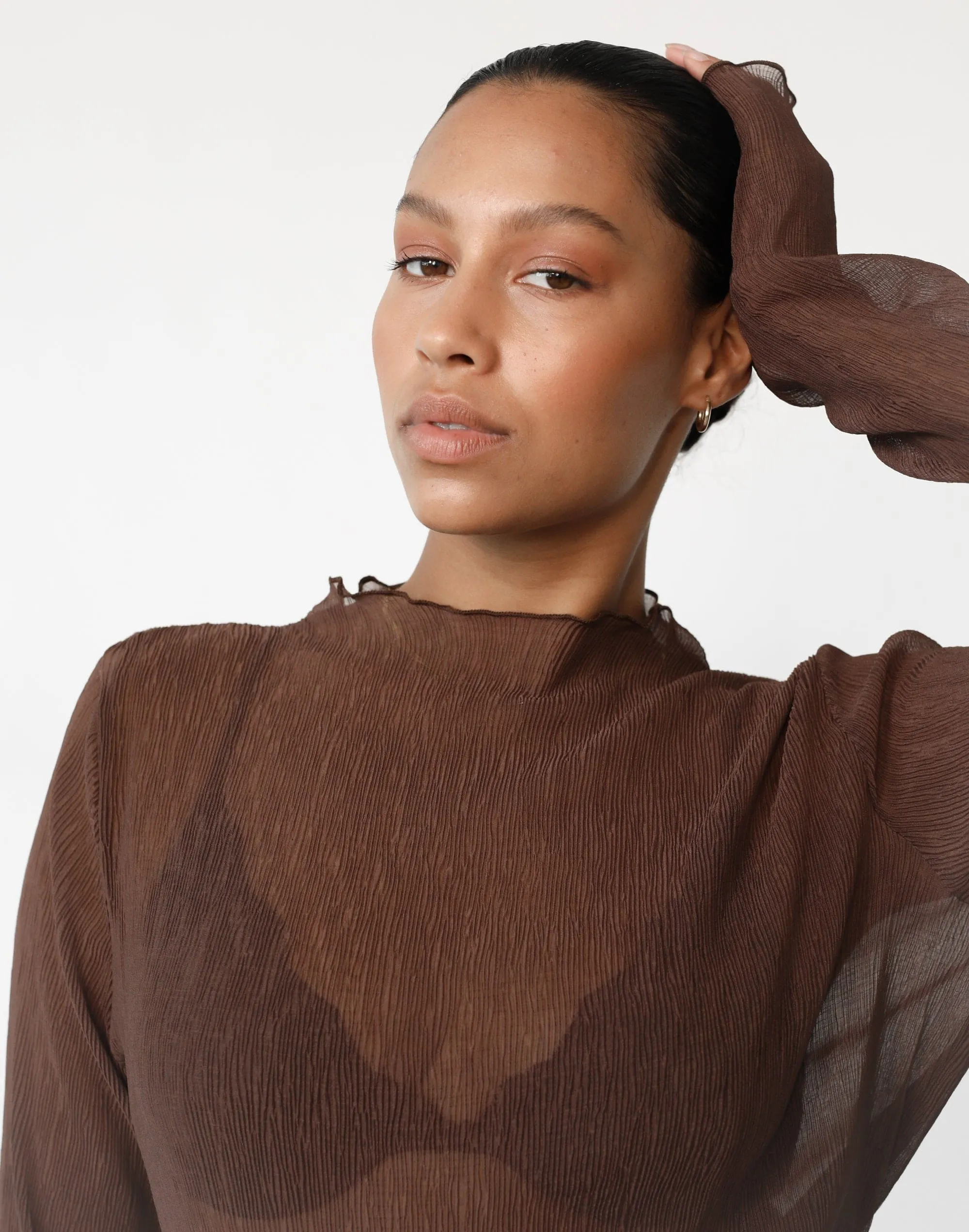 Vista Long Sleeve Top (Cocoa)