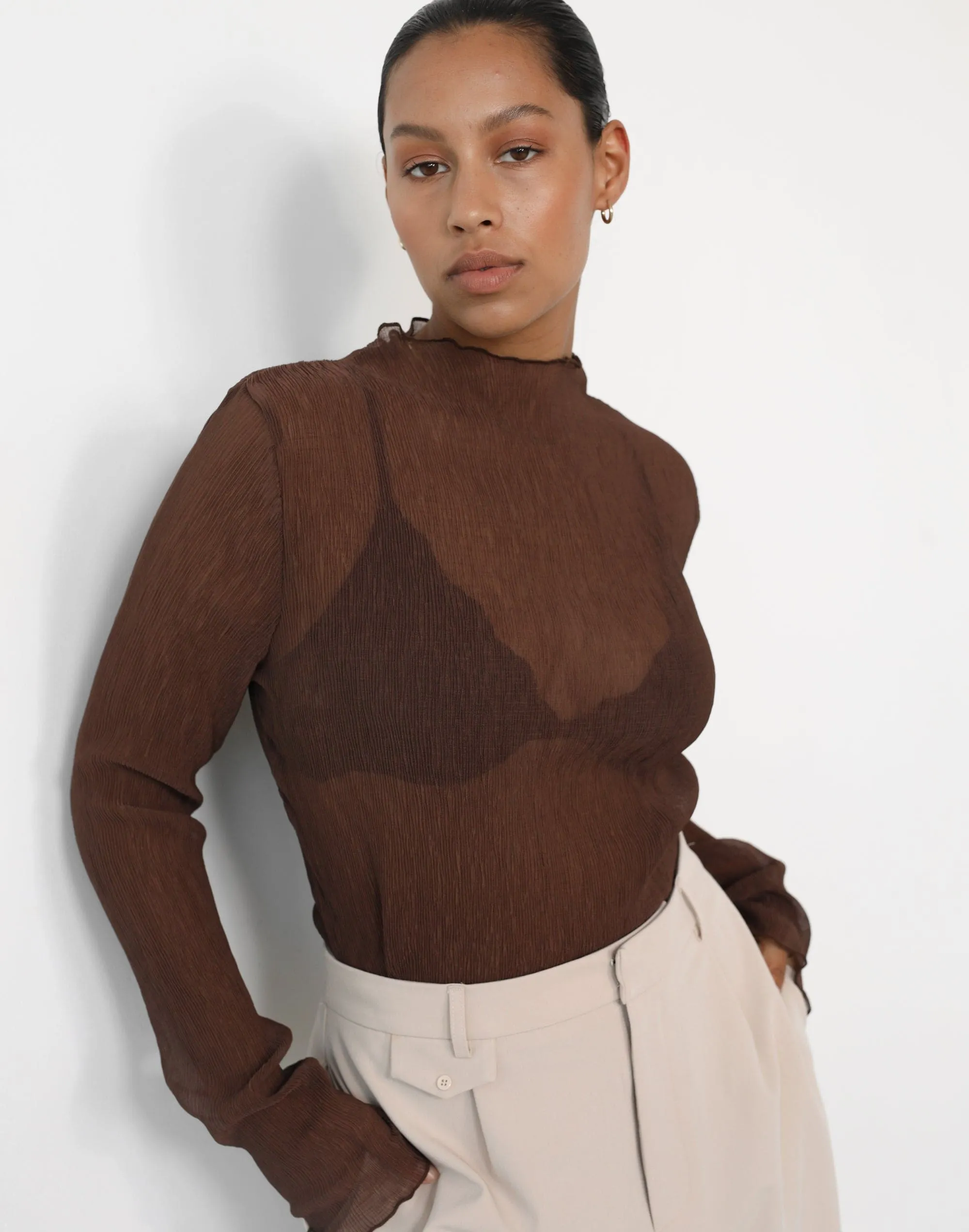 Vista Long Sleeve Top (Cocoa)