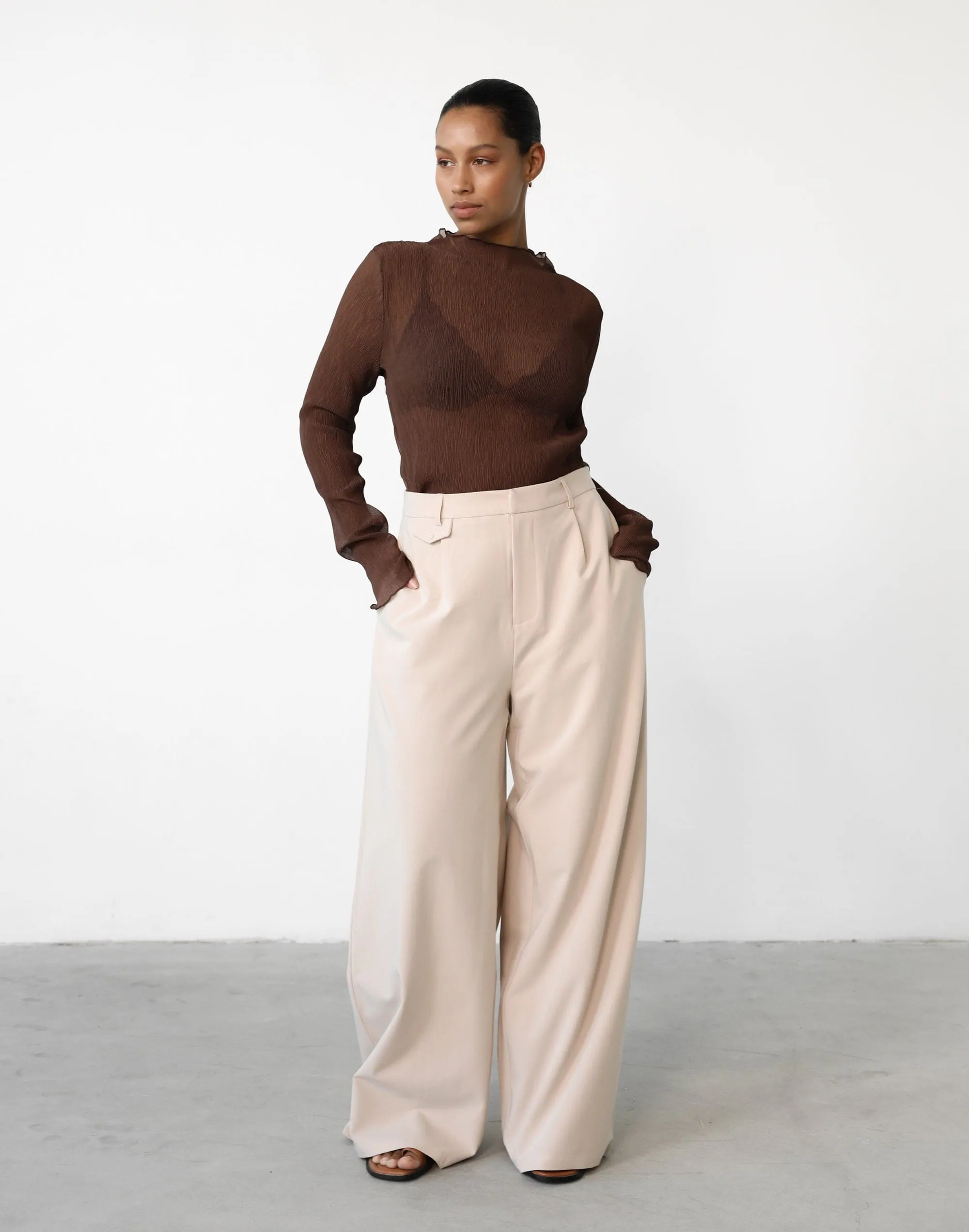 Vista Long Sleeve Top (Cocoa)