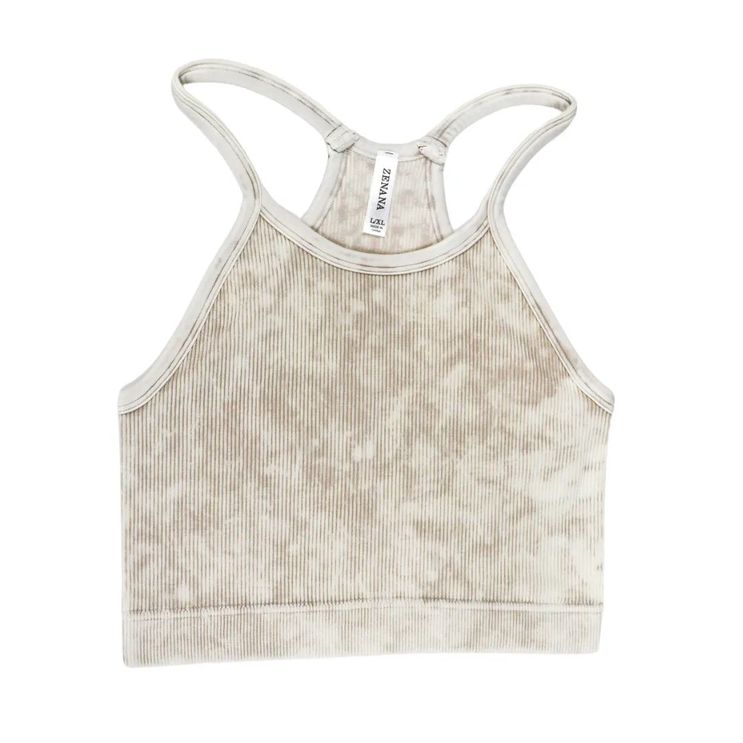 Washed Becca High Scoop Neck Bralette