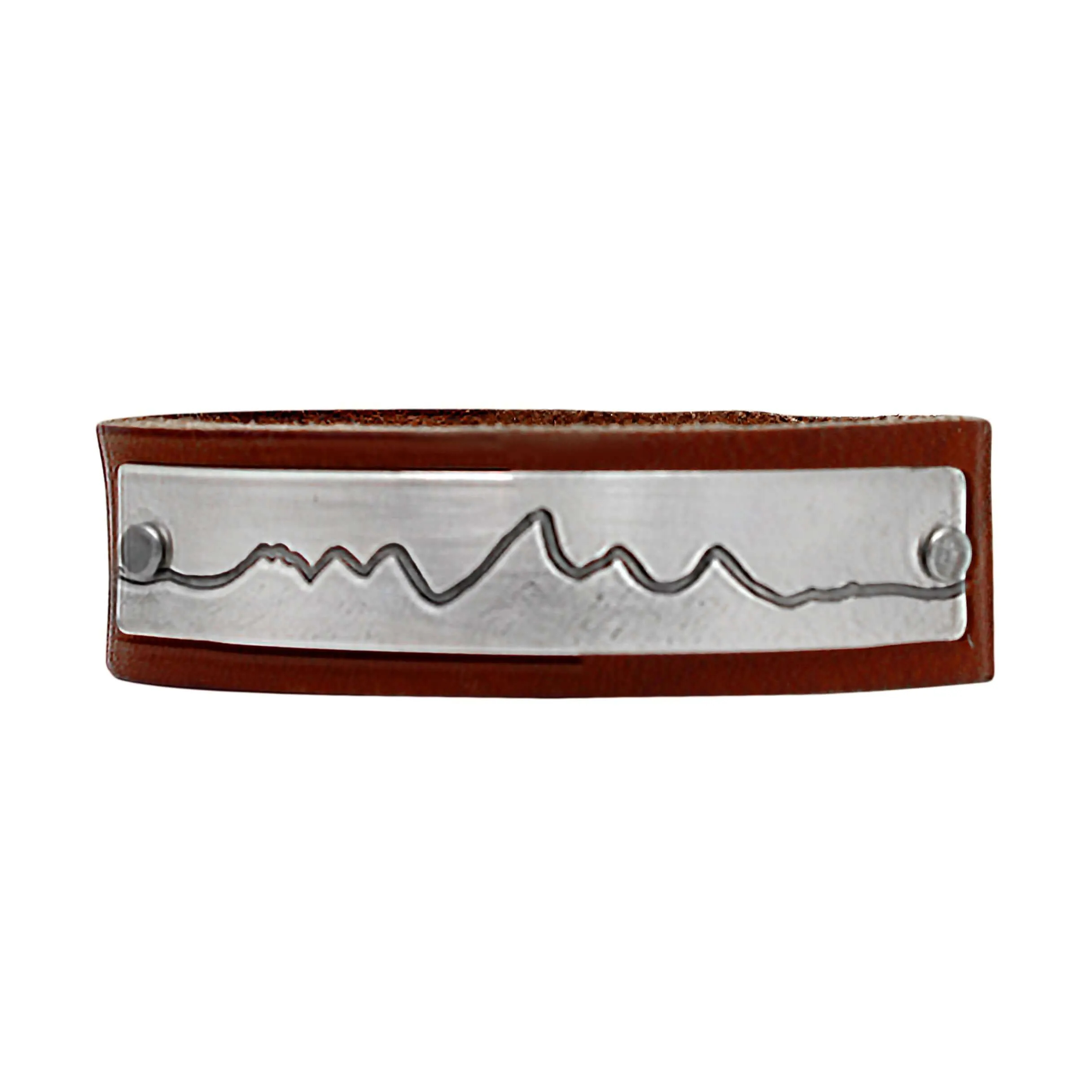 Wide Teton Leather Cuff Bracelet