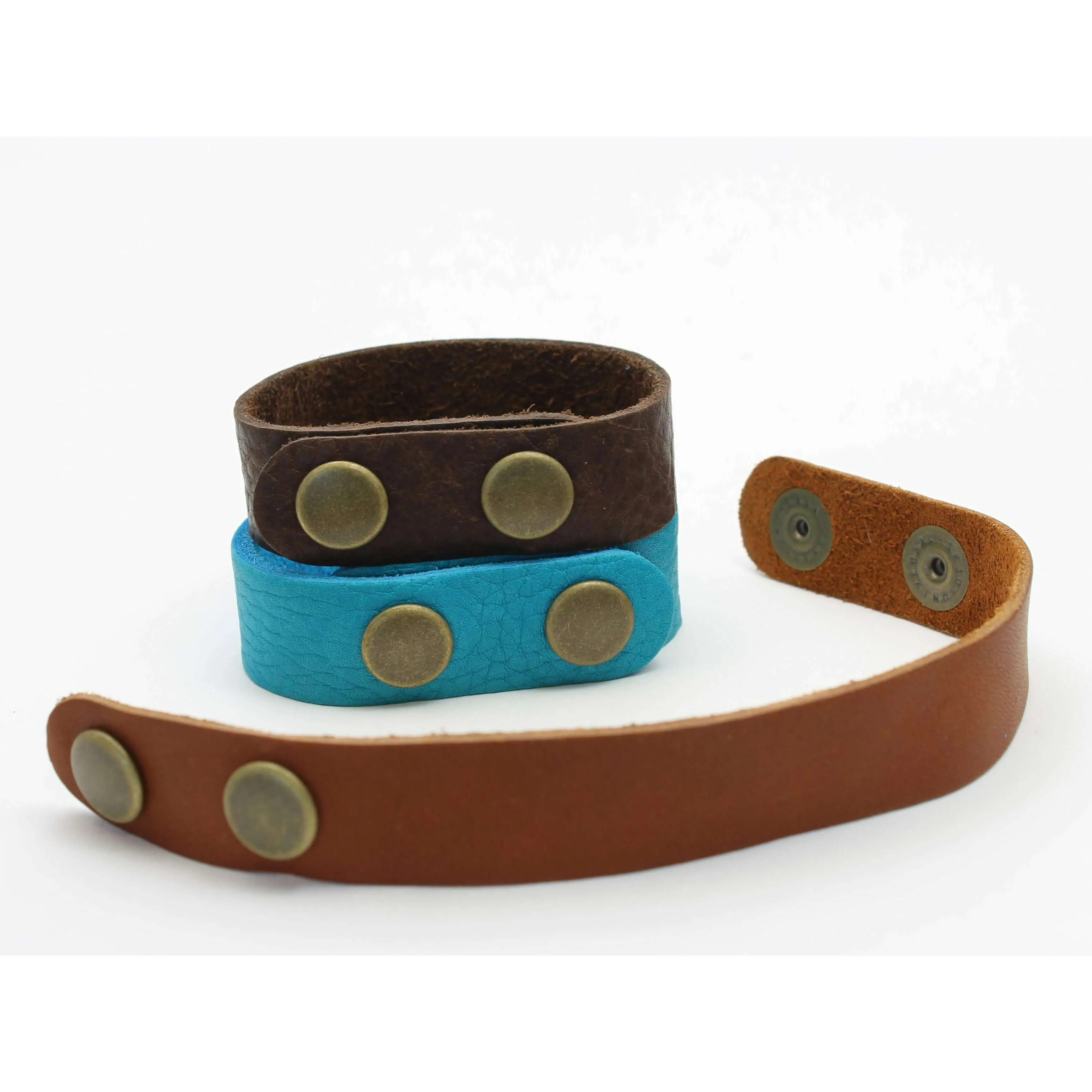 Wide Teton Leather Cuff Bracelet