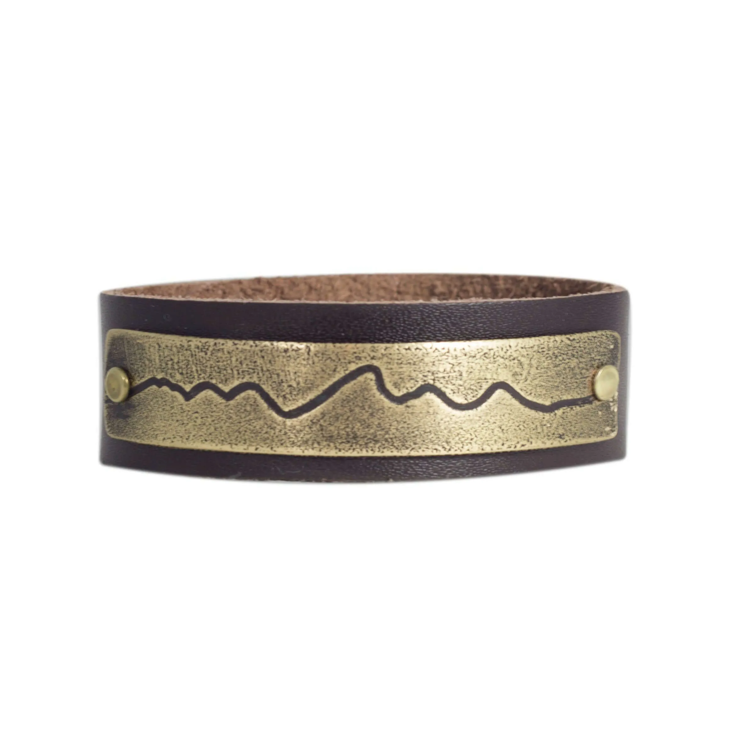 Wide Teton Leather Cuff Bracelet