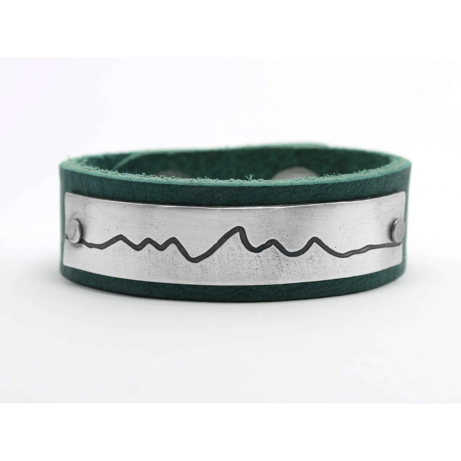 Wide Teton Leather Cuff Bracelet