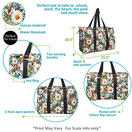 Wild Daisy NGIL Zippered Caddy Organizer Tote Bag