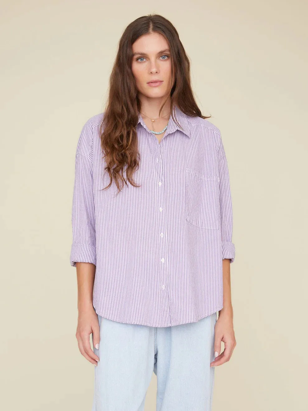 XIRENA Plum Stripe Jordy Shirt